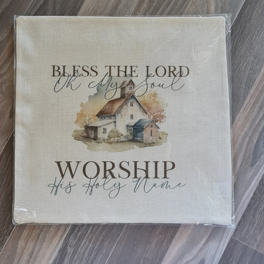 Bless The Lord Cushion Cover