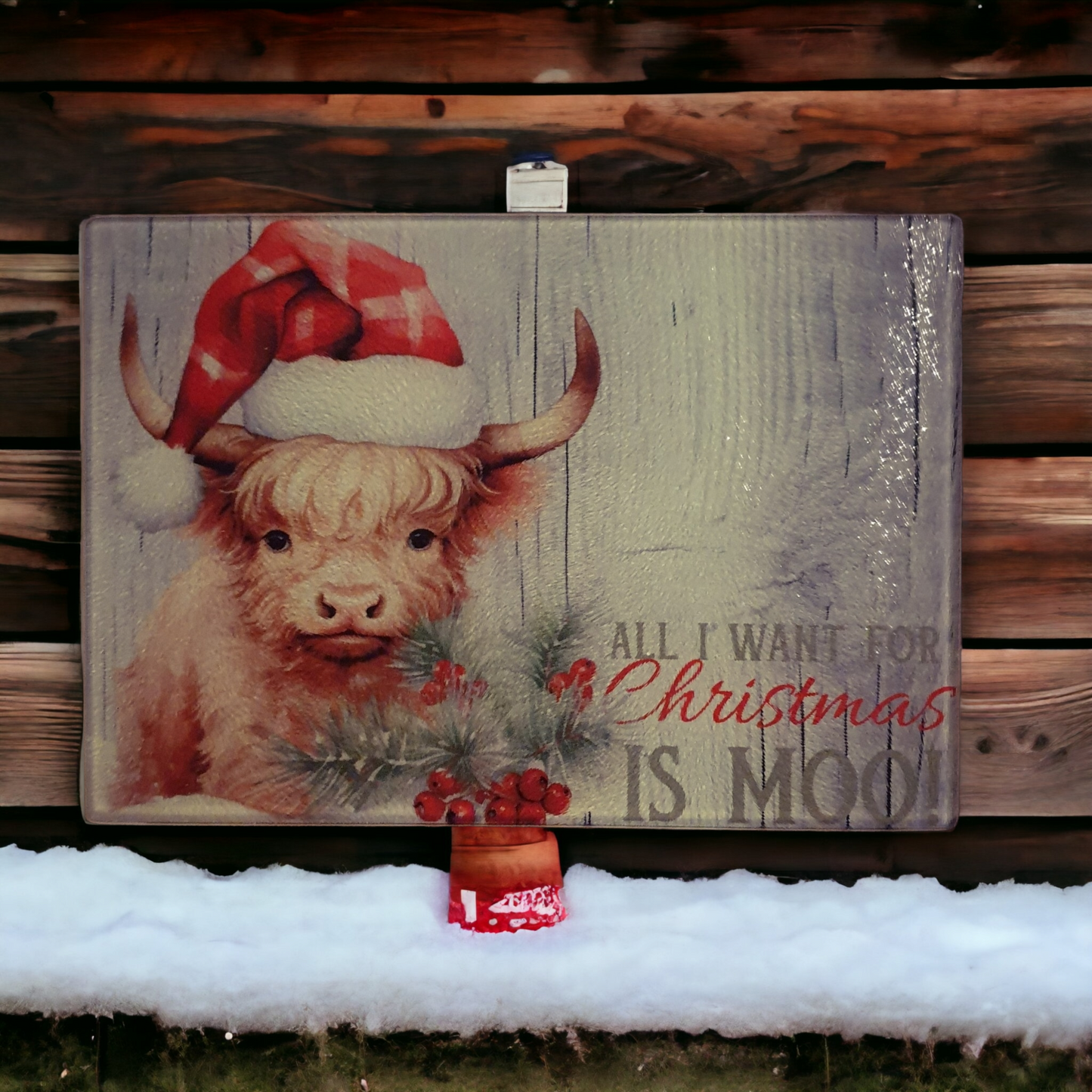 Cow Themed Cutting Board