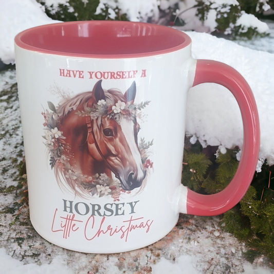 Horsey Little Christmas Mug