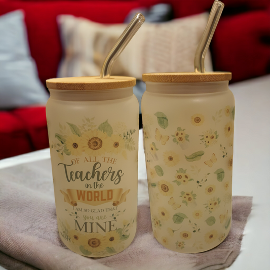 Sunflower Teacher Tumbler